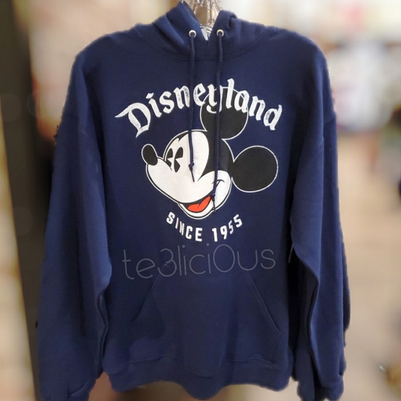 Disney Tops - DISNEY PARKS SINCE 1955 RETRO MICKEY NAVY HOODIE